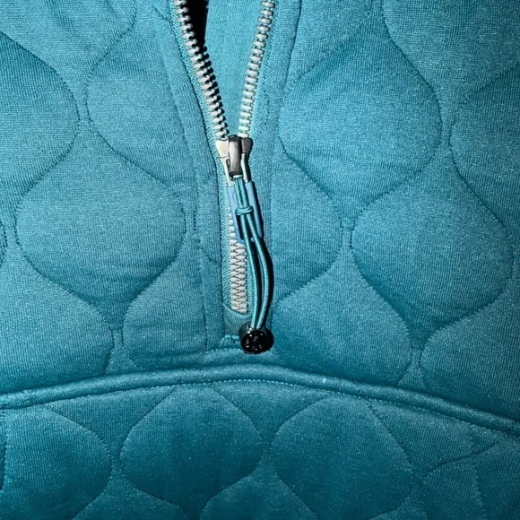 Lululemon Athletica Teal Quilted Pullover - Picture 2 of 4